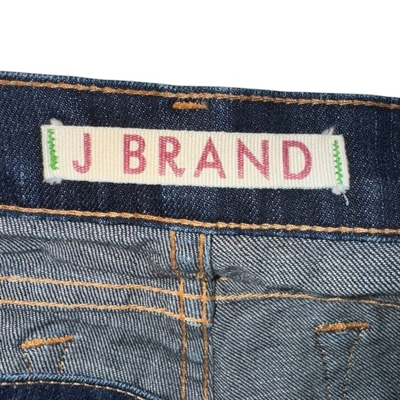 J Brand Women’s Dark Wash Straight Leg Jeans Size 28 Stretch Premium Denim - Picture 4 of 11